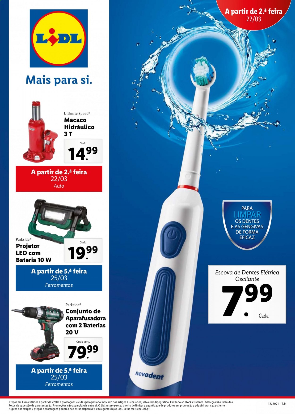 Folheto Lidl - 22.3.2021 - 28.3.2021. Página 1