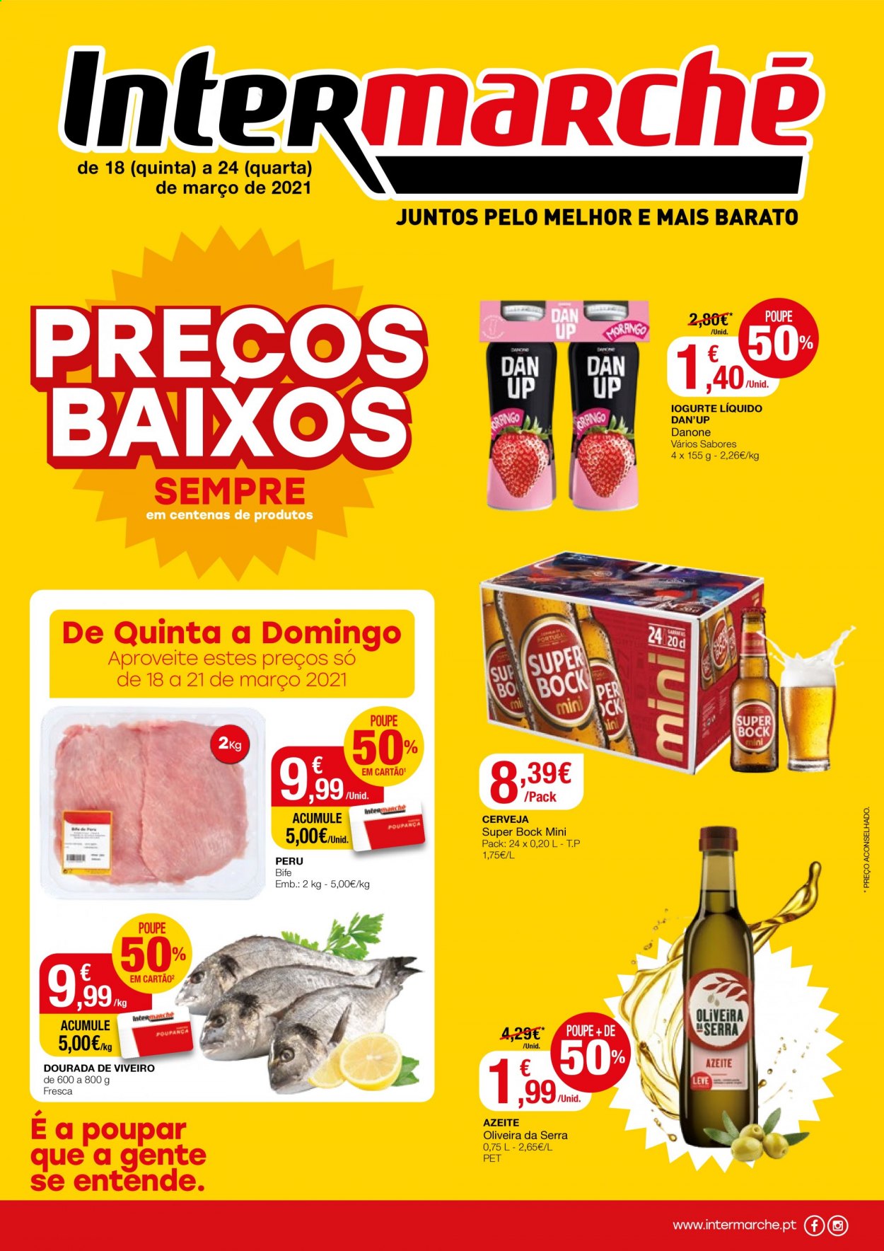 Folheto Intermarché - 18.3.2021 - 24.3.2021. Página 1