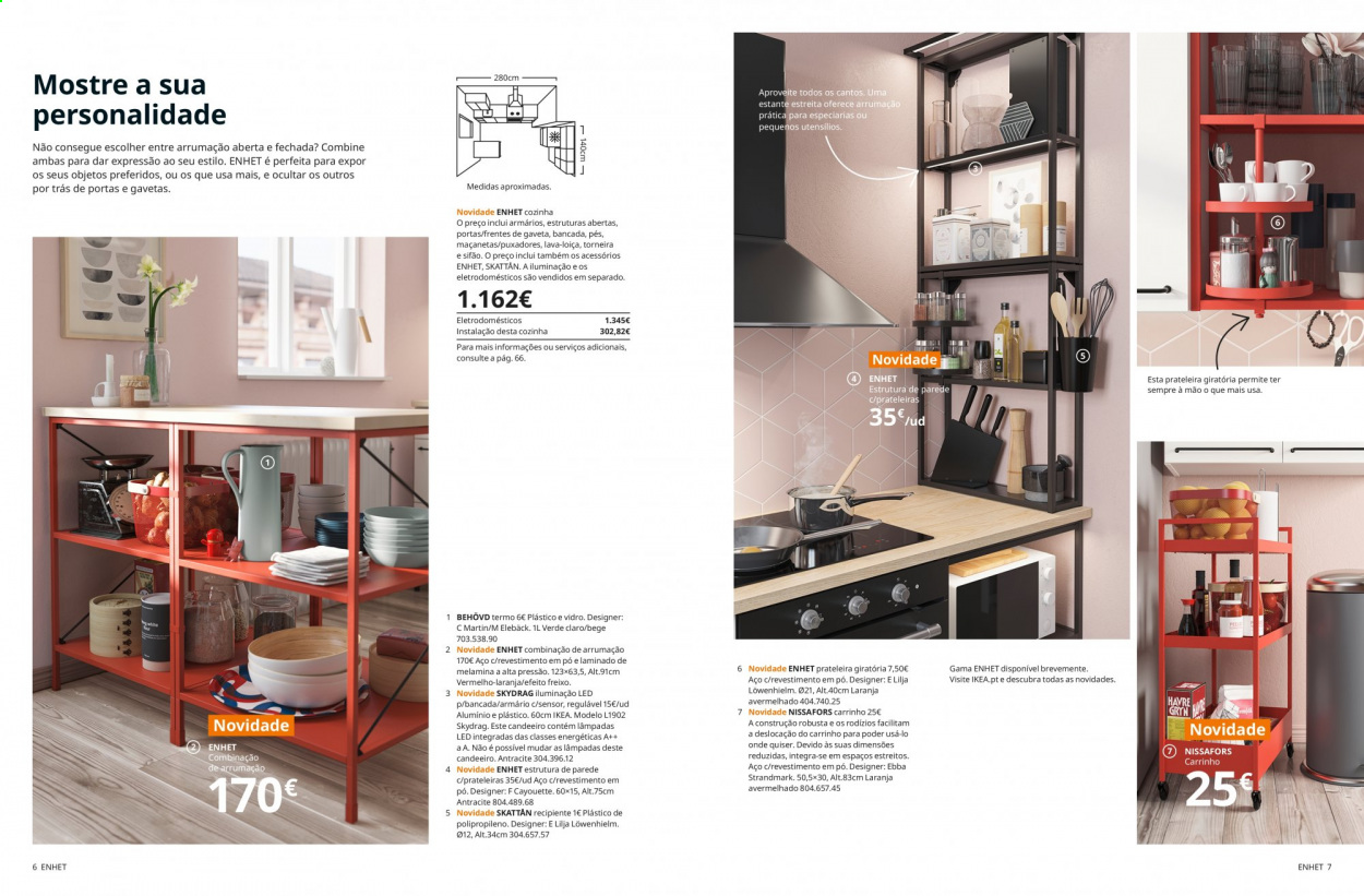 thumbnail - Folheto IKEA - Produtos em promoção - torneira, estante, armário, lâmpada, candeeiro. Página 4.