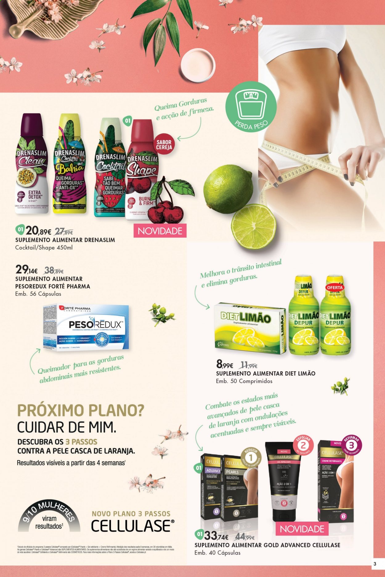 thumbnail - Folheto Pingo Doce - 30.3.2021 - 26.4.2021 - Produtos em promoção - limão, chá, chá verde, suplemento alimentar, Vitamina C. Página 3.