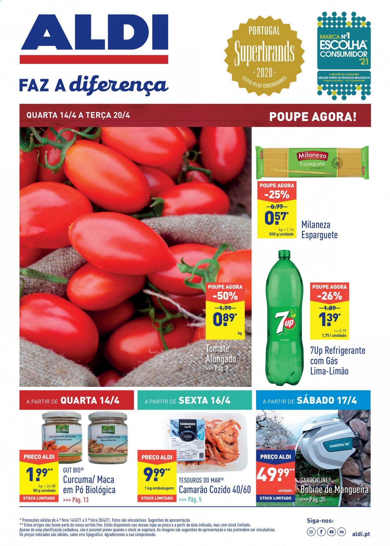 Folheto Aldi - 14.4.2021 - 20.4.2021. Página 1
