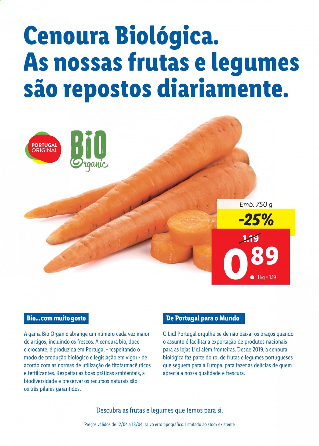 thumbnail - Folheto Lidl - 12.4.2021 - 18.4.2021 - Produtos em promoção - cenoura, legumes. Página 3.