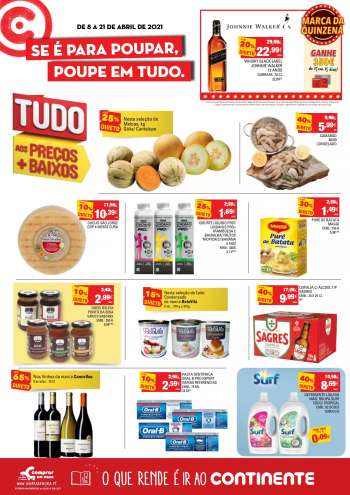 Folheto Continente Modelo - 8.4.2021 - 21.4.2021.