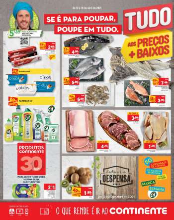 Folheto Continente Modelo - 13.4.2021 - 19.4.2021.