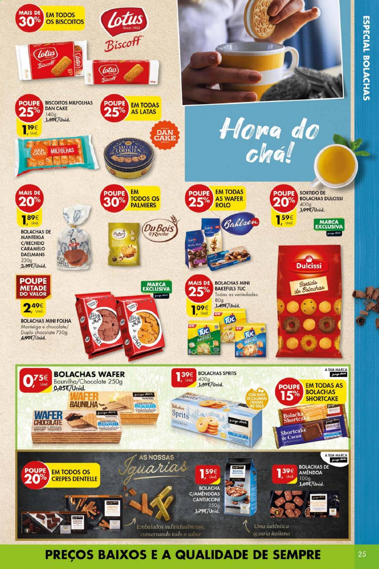 thumbnail - Folheto Pingo Doce - 13.4.2021 - 19.4.2021 - Produtos em promoção - waffle, panquecas, manteiga, mel. Página 25.