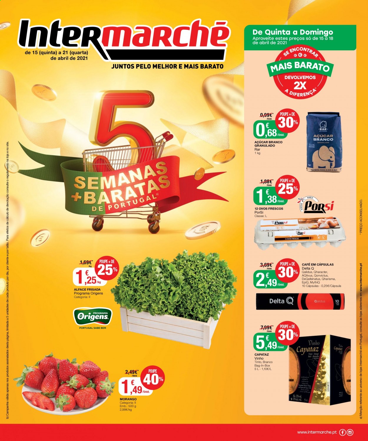 Folheto Intermarché - 15.4.2021 - 21.4.2021. Página 1