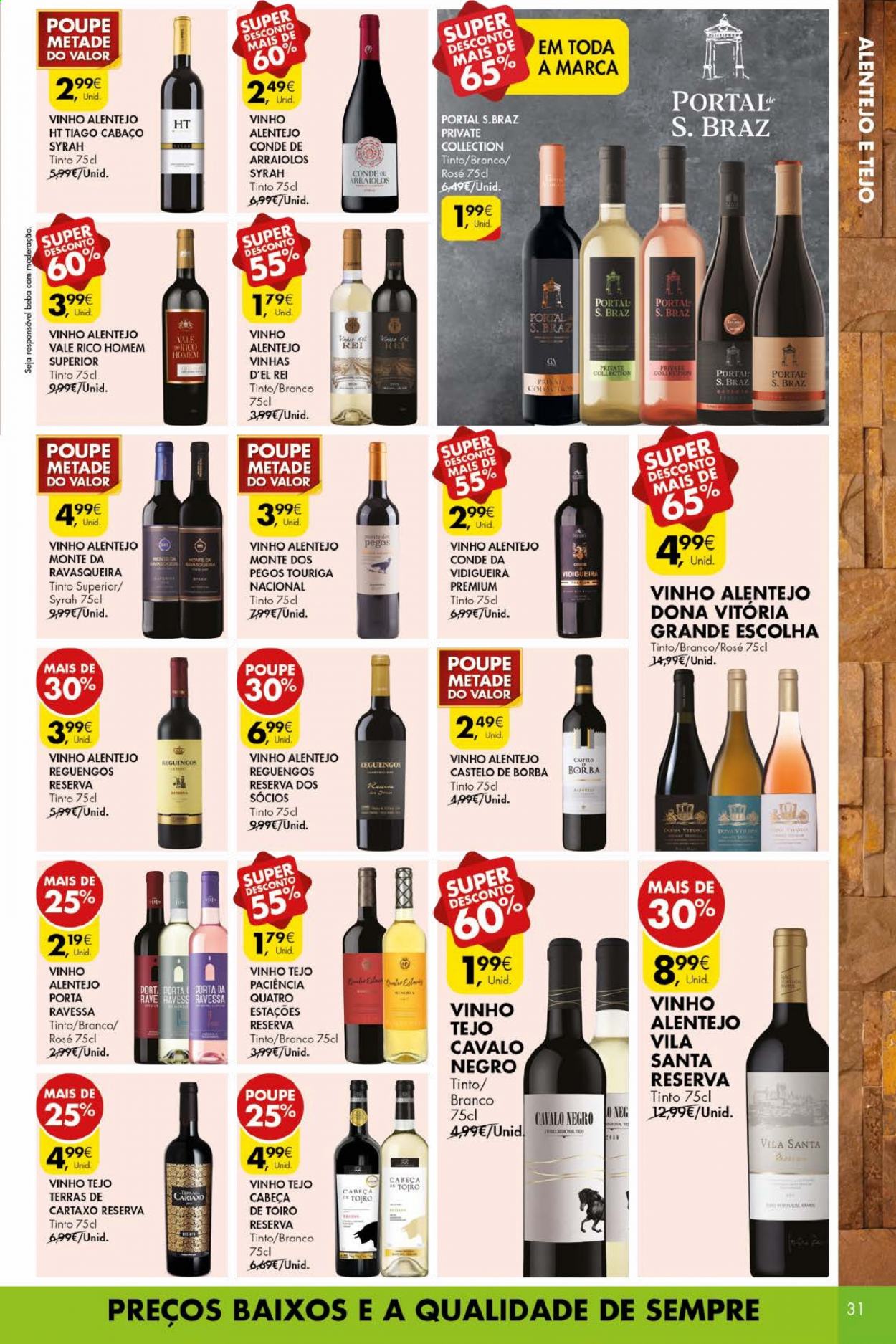 thumbnail - Folheto Pingo Doce - 20.4.2021 - 26.4.2021 - Produtos em promoção - vinho, syrah. Página 31.