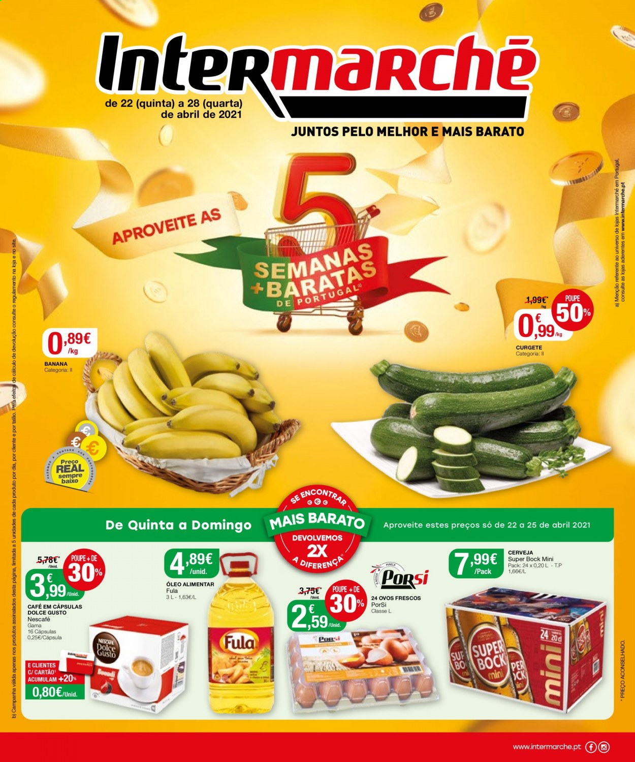 Folheto Intermarché - 22.4.2021 - 28.4.2021. Página 1
