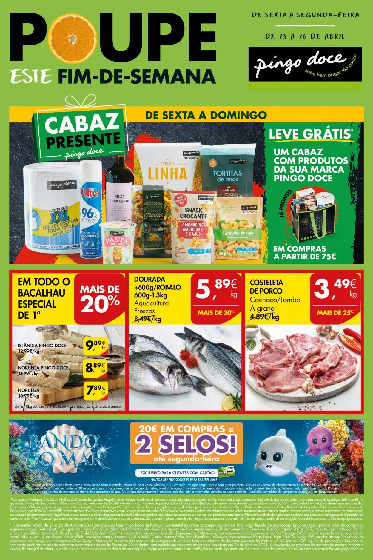 Folheto Pingo Doce - 23.4.2021 - 26.4.2021. Página 1