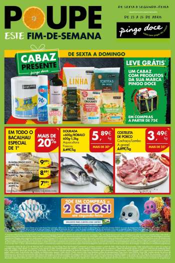 Folheto Pingo Doce - 23.4.2021 - 26.4.2021.