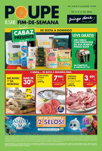 Folheto Pingo Doce - 23.4.2021 - 26.4.2021.