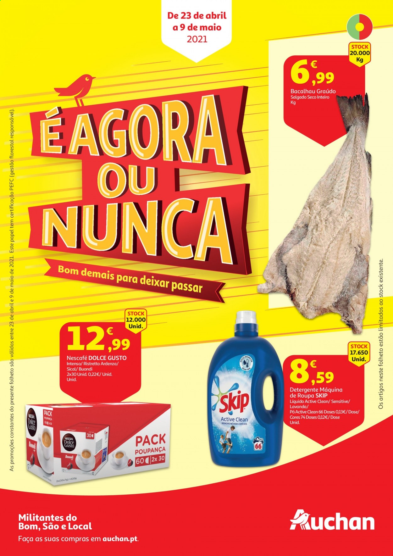Folheto Auchan - 23.4.2021 - 9.5.2021. Página 1