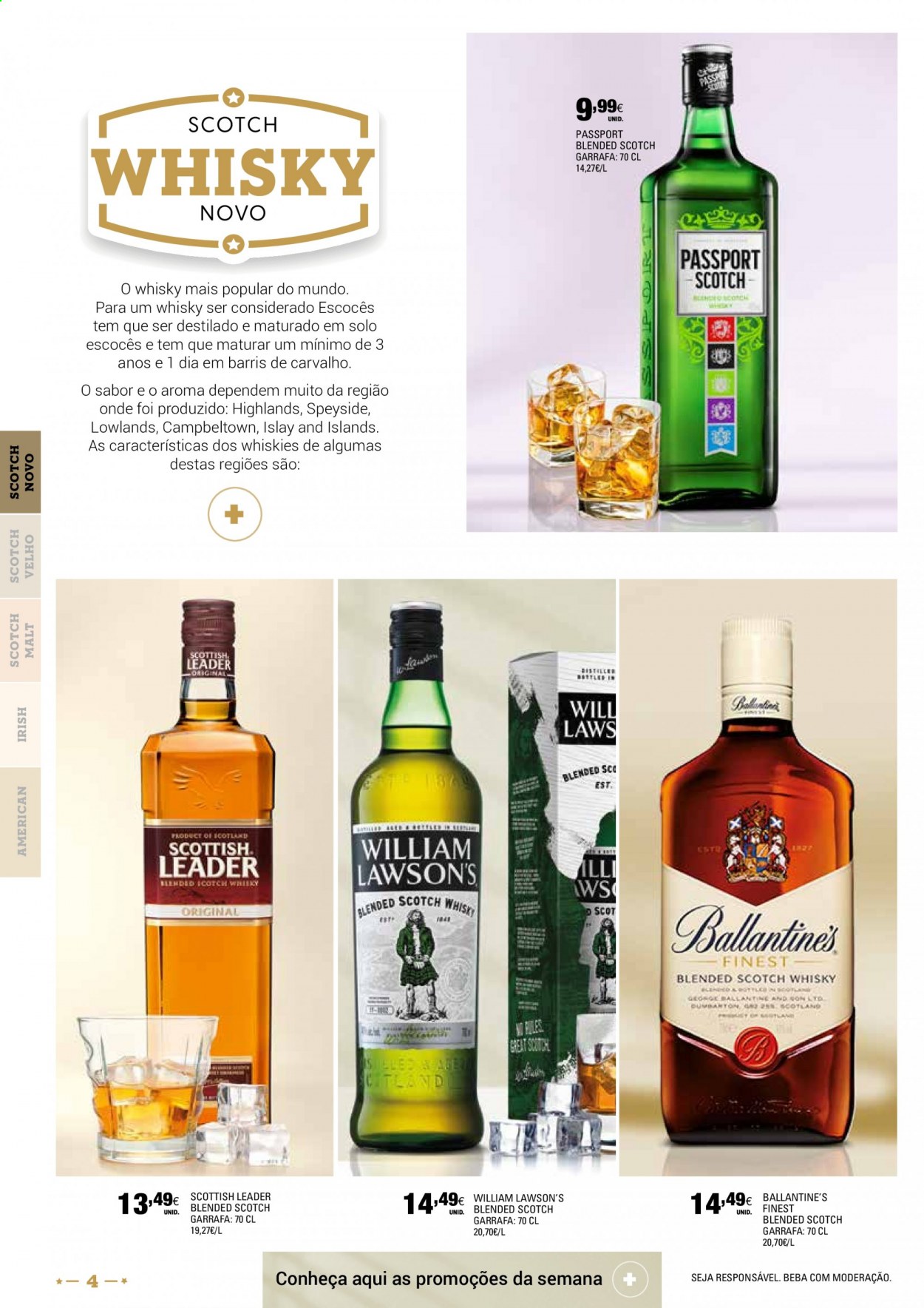 thumbnail - Folheto Continente - 4.5.2021 - 30.5.2021 - Produtos em promoção - whiskey, scotch whisky, garrafa. Página 4.