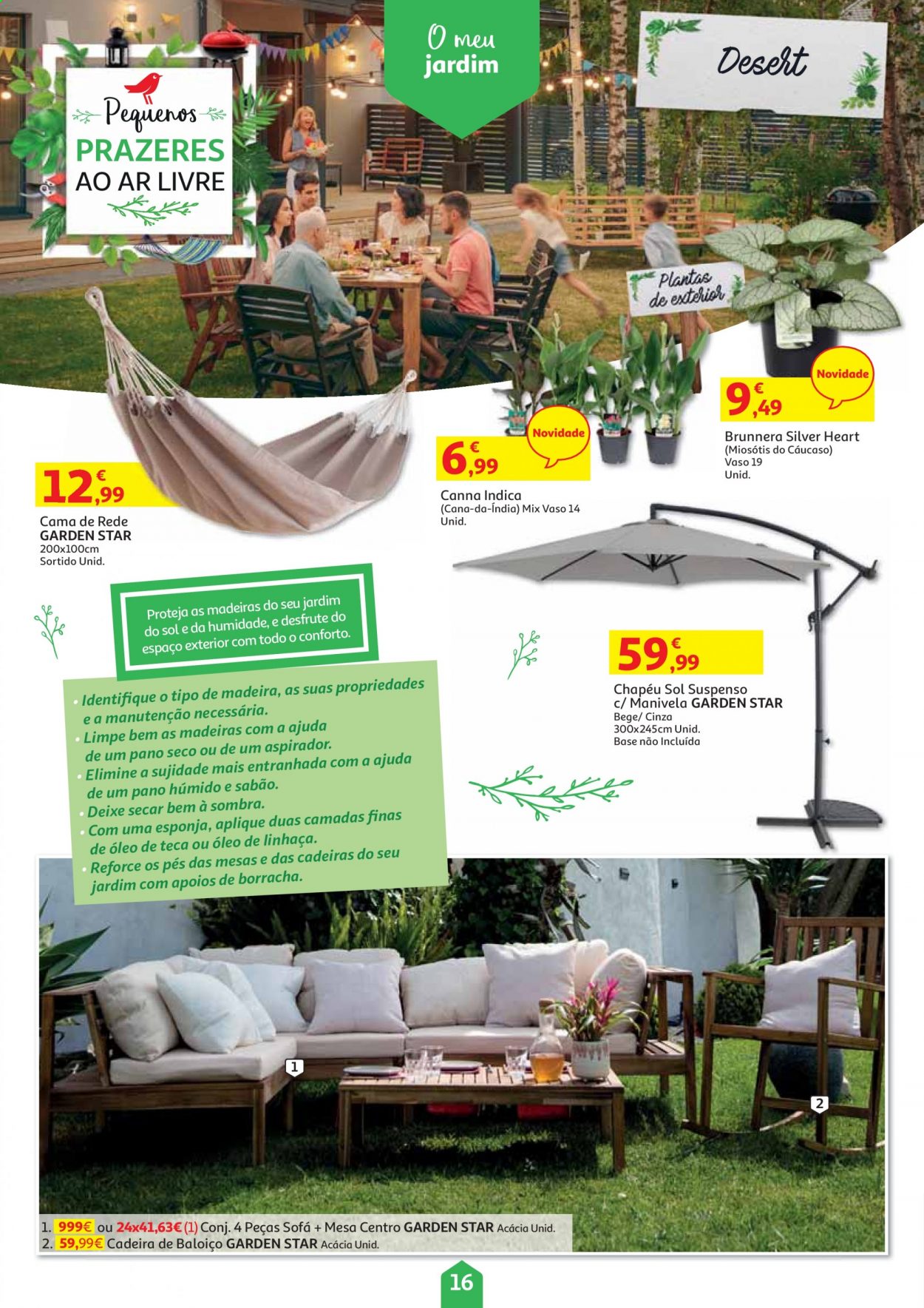 thumbnail - Folheto Auchan - 6.5.2021 - 19.5.2021 - Produtos em promoção - sabão, mesa, cadeira, vaso. Página 16.