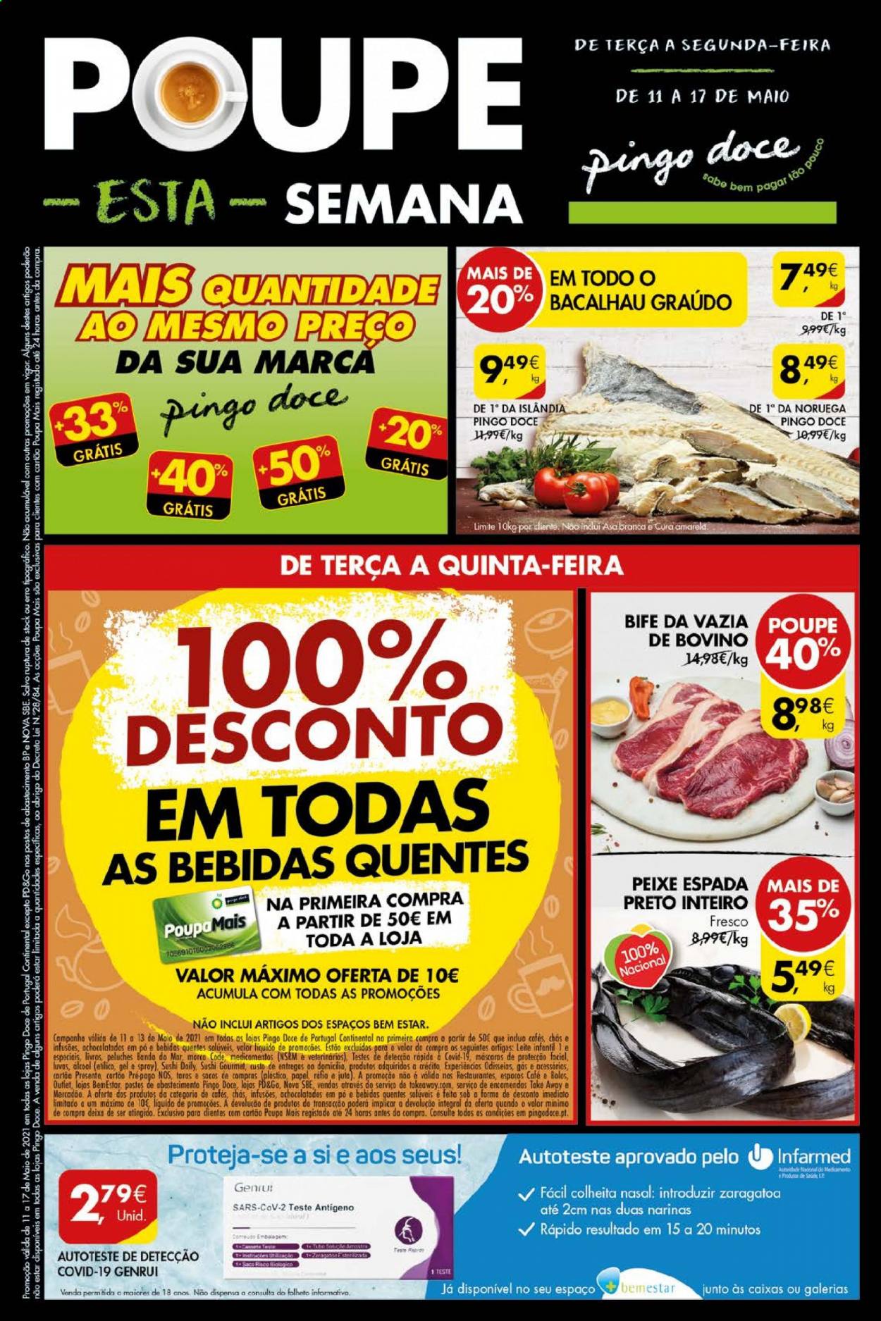 Folheto Pingo Doce - 11.5.2021 - 17.5.2021. Página 1