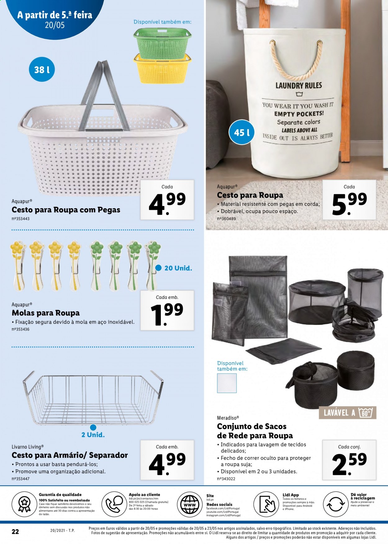 Folheto Lidl - 17.5.2021 - 23.5.2021. Página 22