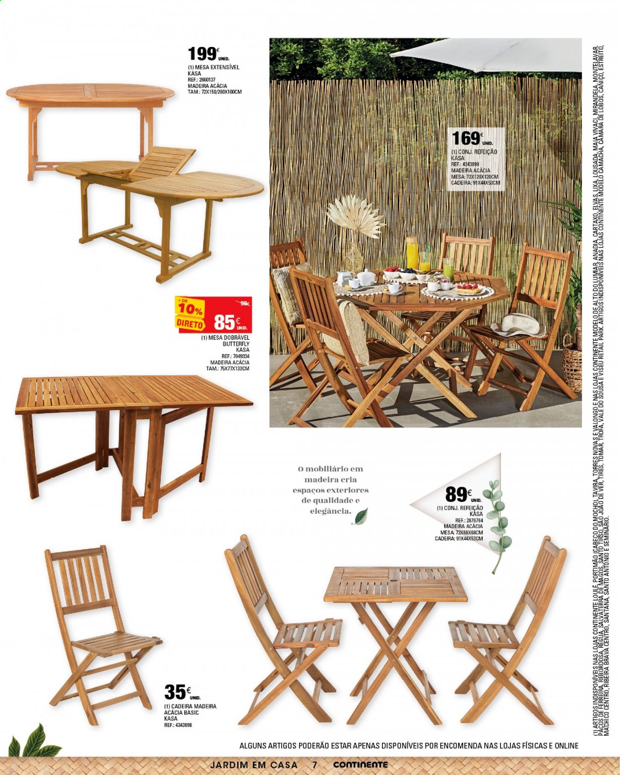 thumbnail - Folheto Continente - 18.5.2021 - 20.6.2021 - Produtos em promoção - mesa, cadeira, mesa dobrável. Página 7.