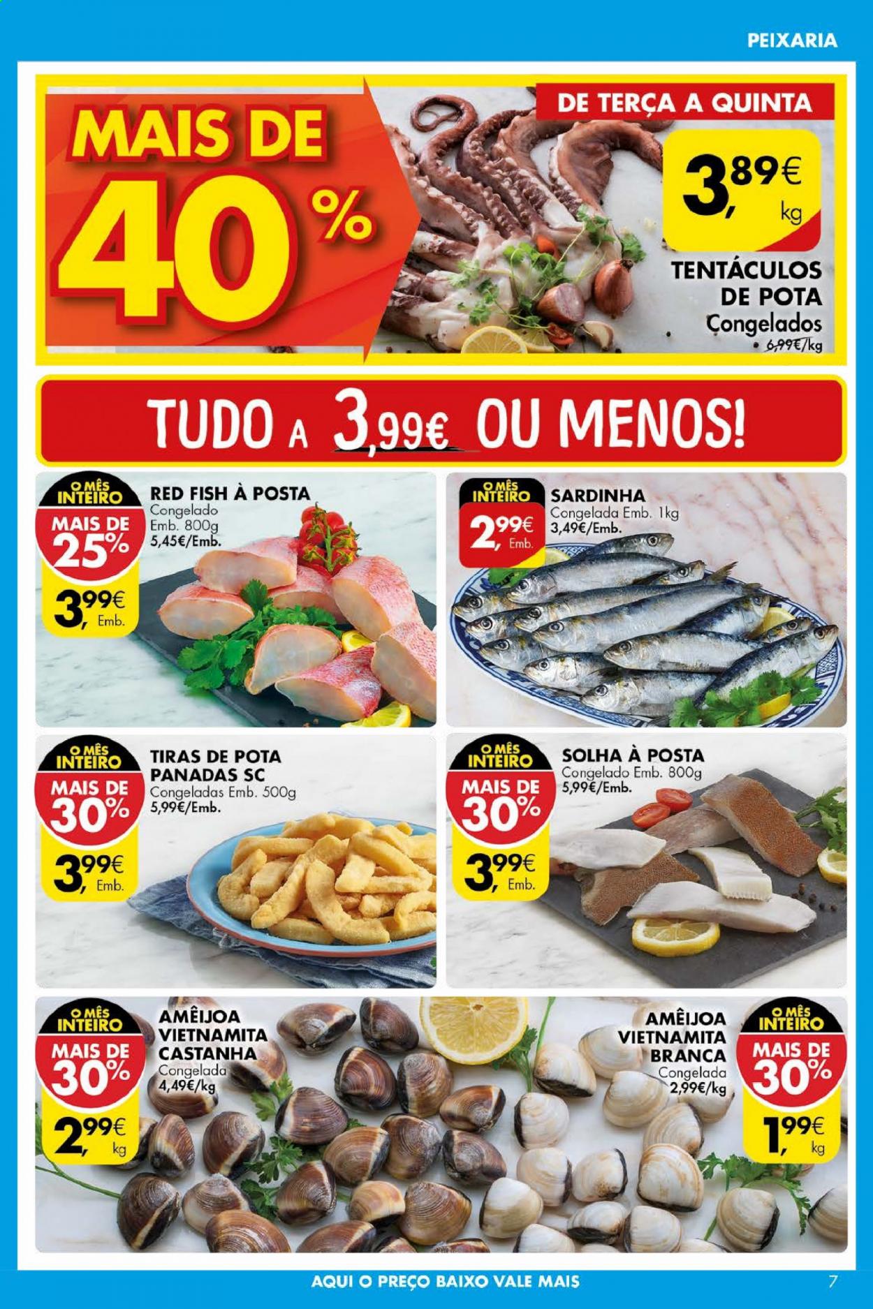 thumbnail - Folheto Pingo Doce - 18.5.2021 - 24.5.2021 - Produtos em promoção - sardinhas. Página 7.