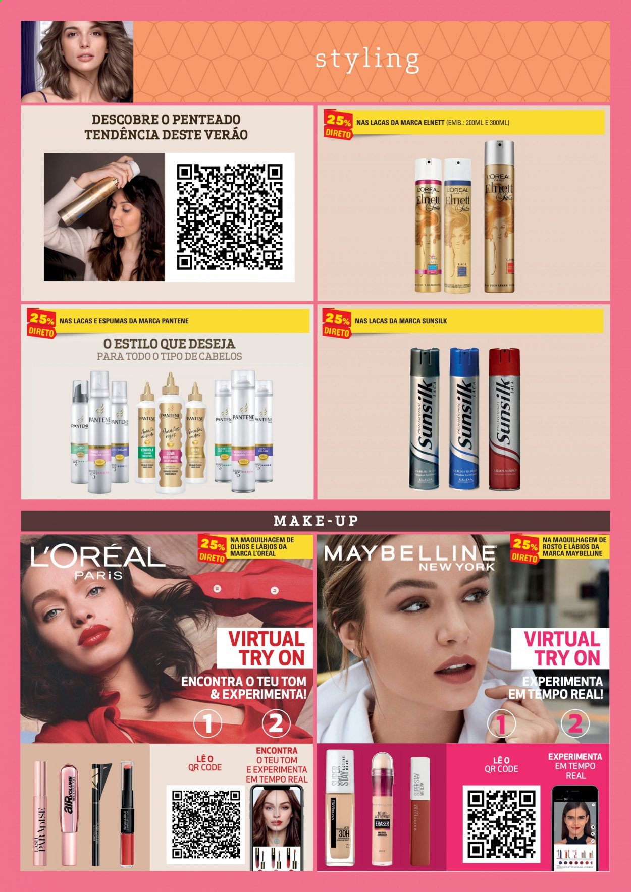 thumbnail - Folheto Continente - 25.5.2021 - 6.6.2021 - Produtos em promoção - L’Oréal, Pantene, Maybelline. Página 13.