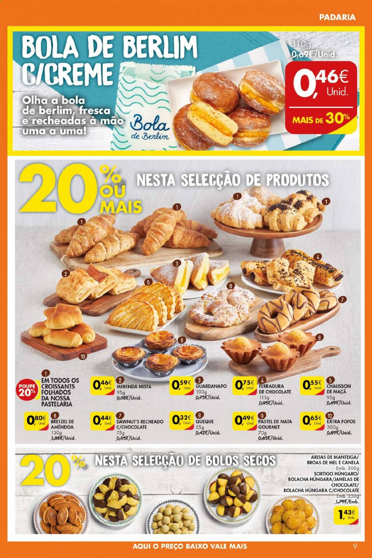 thumbnail - Folheto Pingo Doce - 25.5.2021 - 31.5.2021 - Produtos em promoção - pretzels, croissant, manteiga, bolachas, guardanapo. Página 9.
