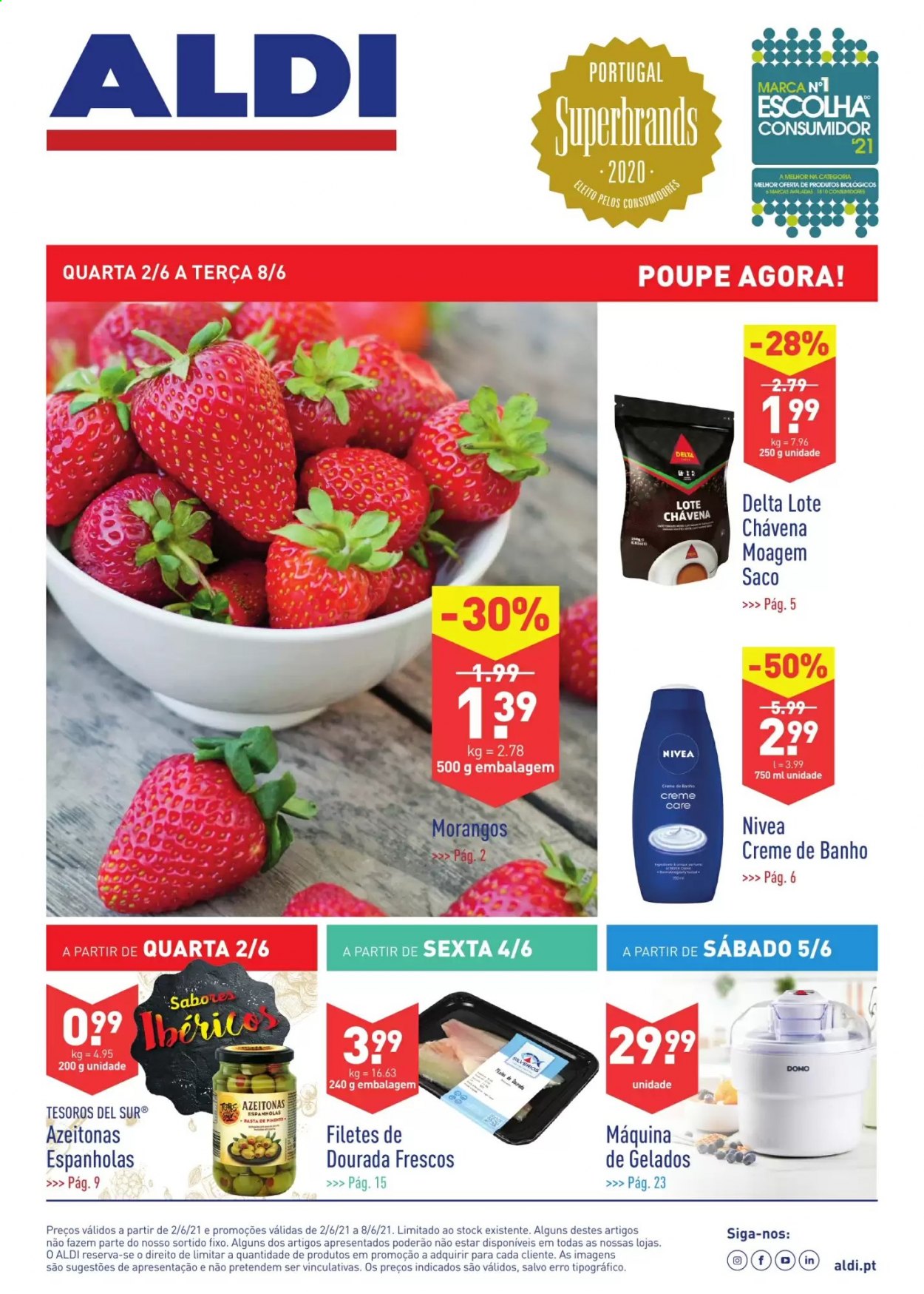 Folheto Aldi - 2.6.2021 - 8.6.2021. Página 1