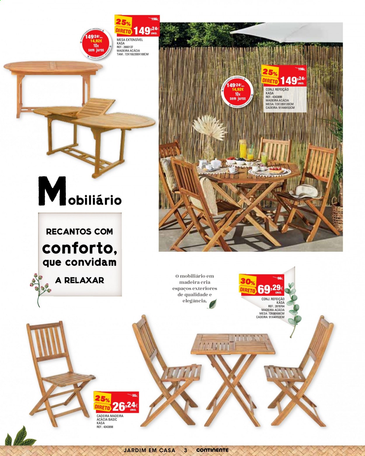 thumbnail - Folheto Continente Modelo - 25.5.2021 - 21.6.2021 - Produtos em promoção - mesa, cadeira. Página 3.