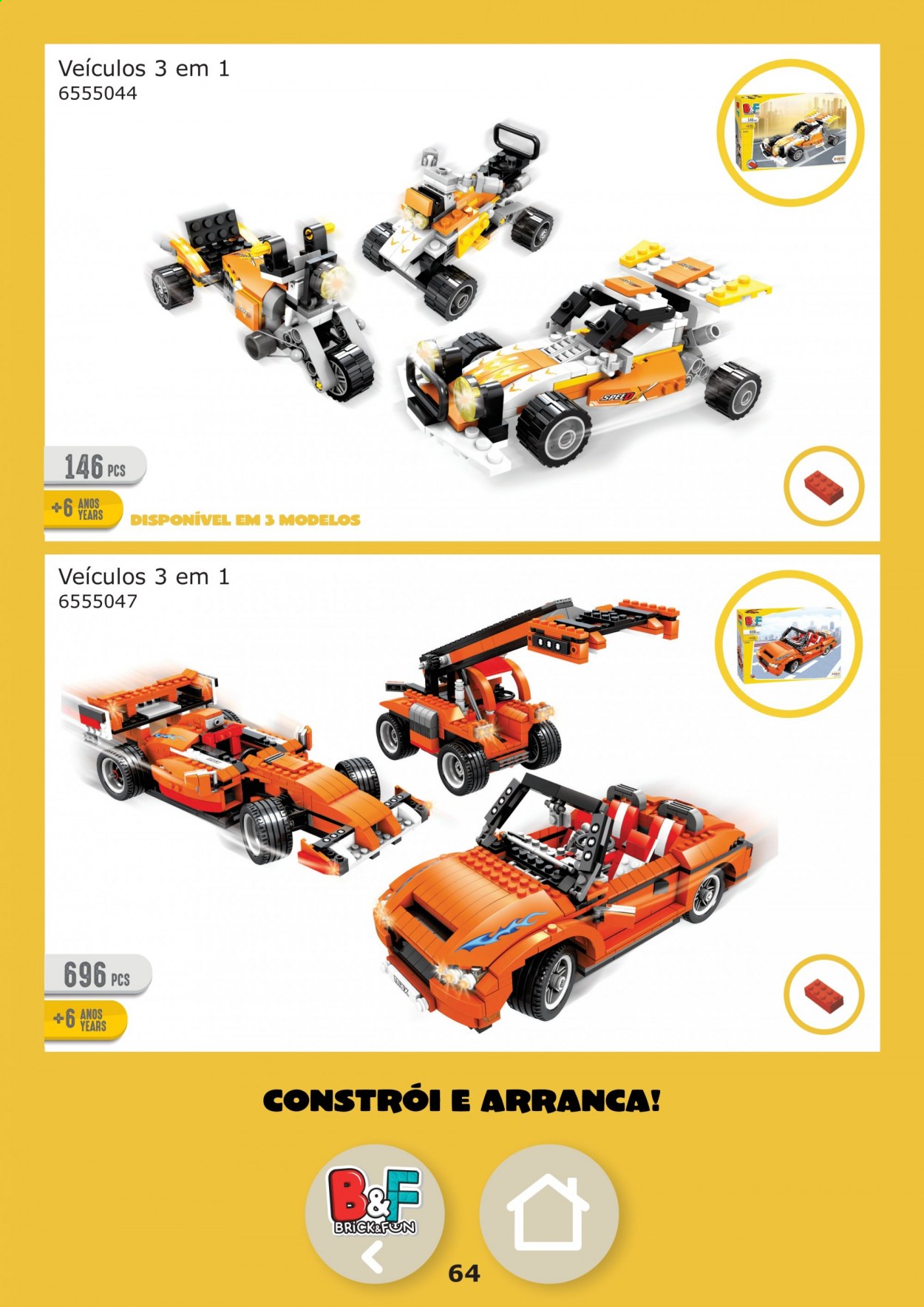 thumbnail - Folheto Continente - Produtos em promoção - carro brinquedo. Página 64.