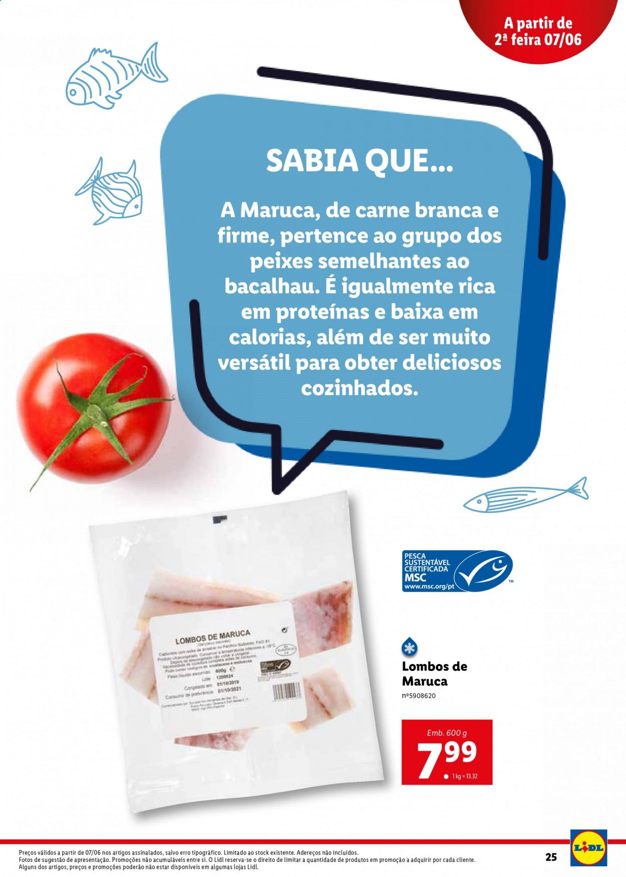 thumbnail - Folheto Lidl - Produtos em promoção - bacalhau, peixe. Página 25.