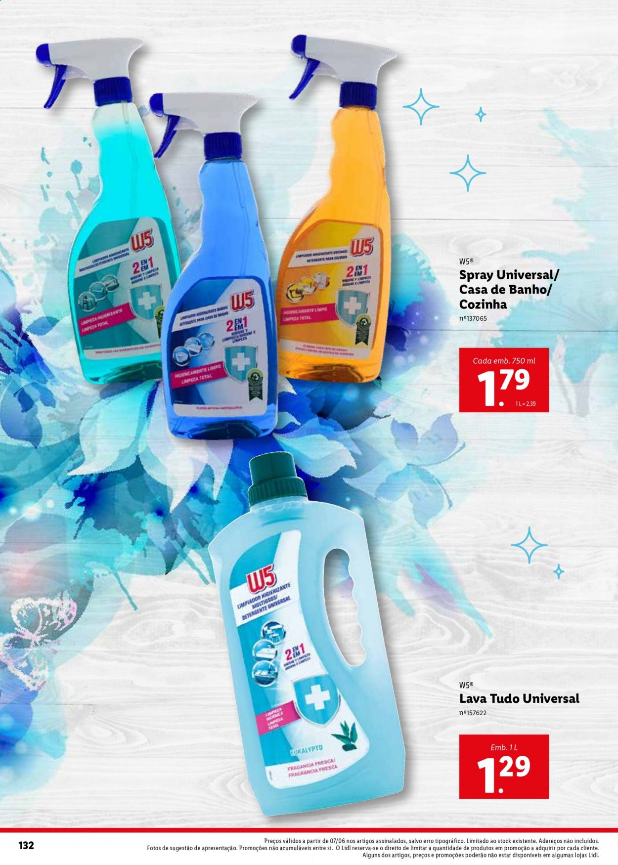 thumbnail - Folheto Lidl - Produtos em promoção - detergente. Página 132.