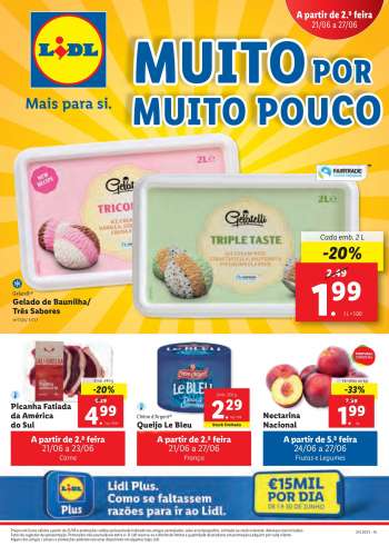 Folheto Lidl - 21.6.2021 - 27.6.2021.