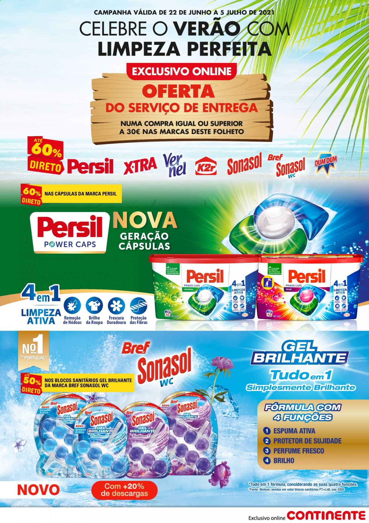 Folheto Continente - 22.6.2021 - 5.7.2021. Página 1