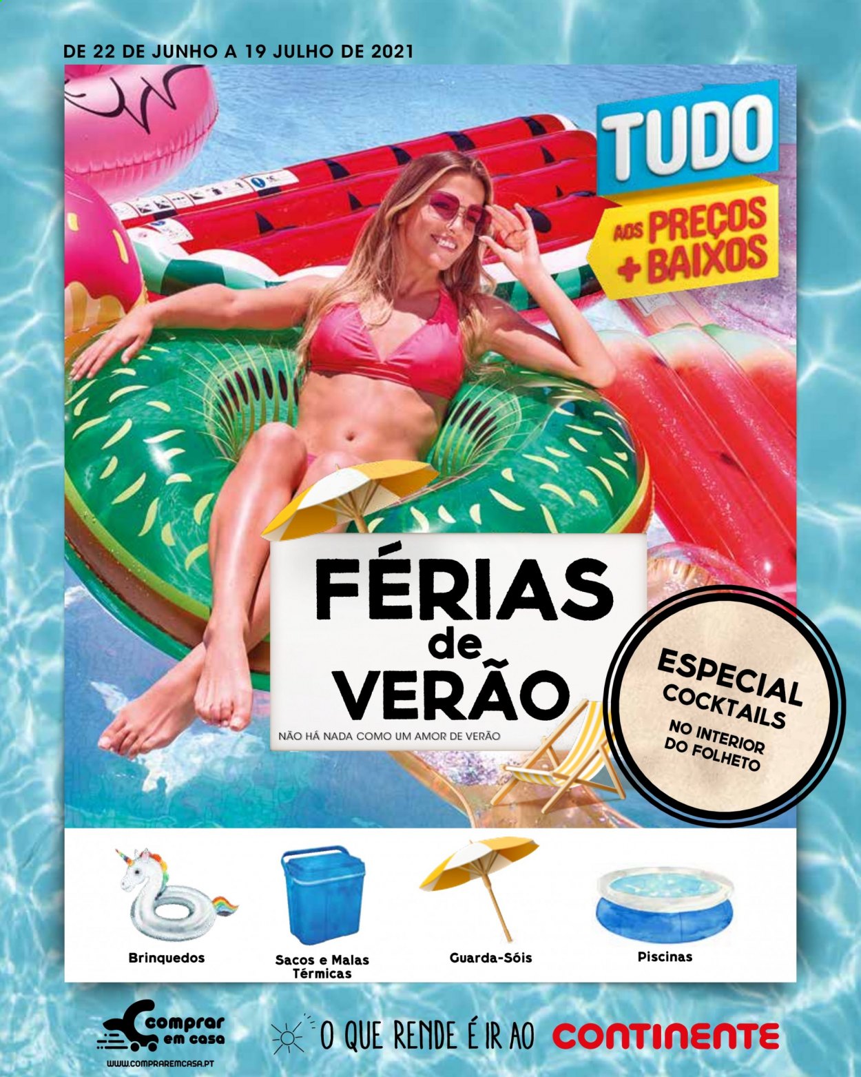 Folheto Continente Modelo - 22.6.2021 - 19.7.2021. Página 1