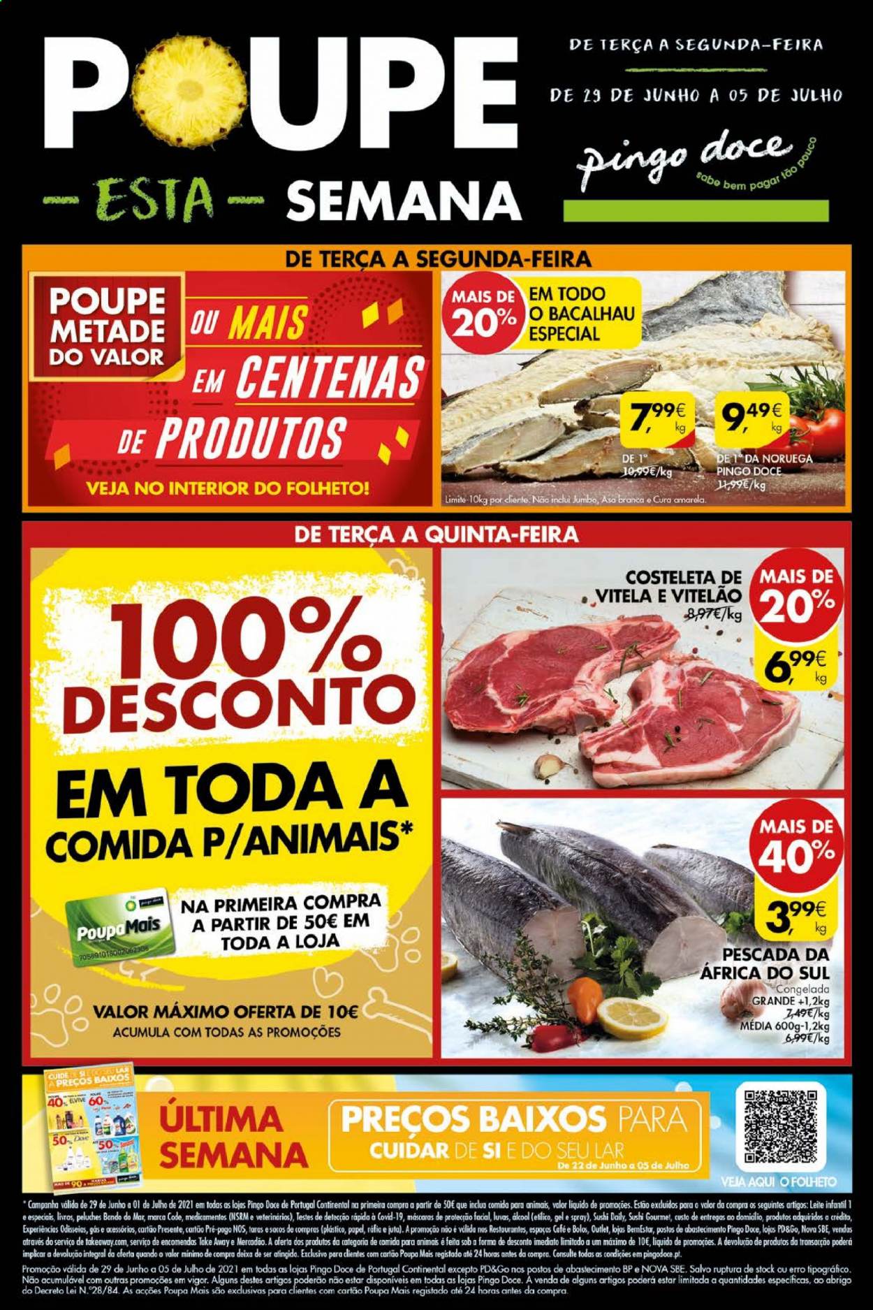 Folheto Pingo Doce - 29.6.2021 - 5.7.2021. Página 1