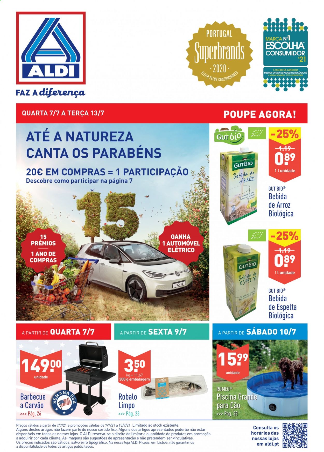 Folheto Aldi - 7.7.2021 - 13.7.2021. Página 1