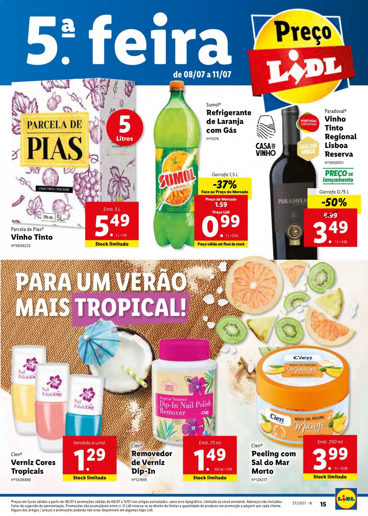 Folheto Lidl - 5.7.2021 - 11.7.2021. Página 15