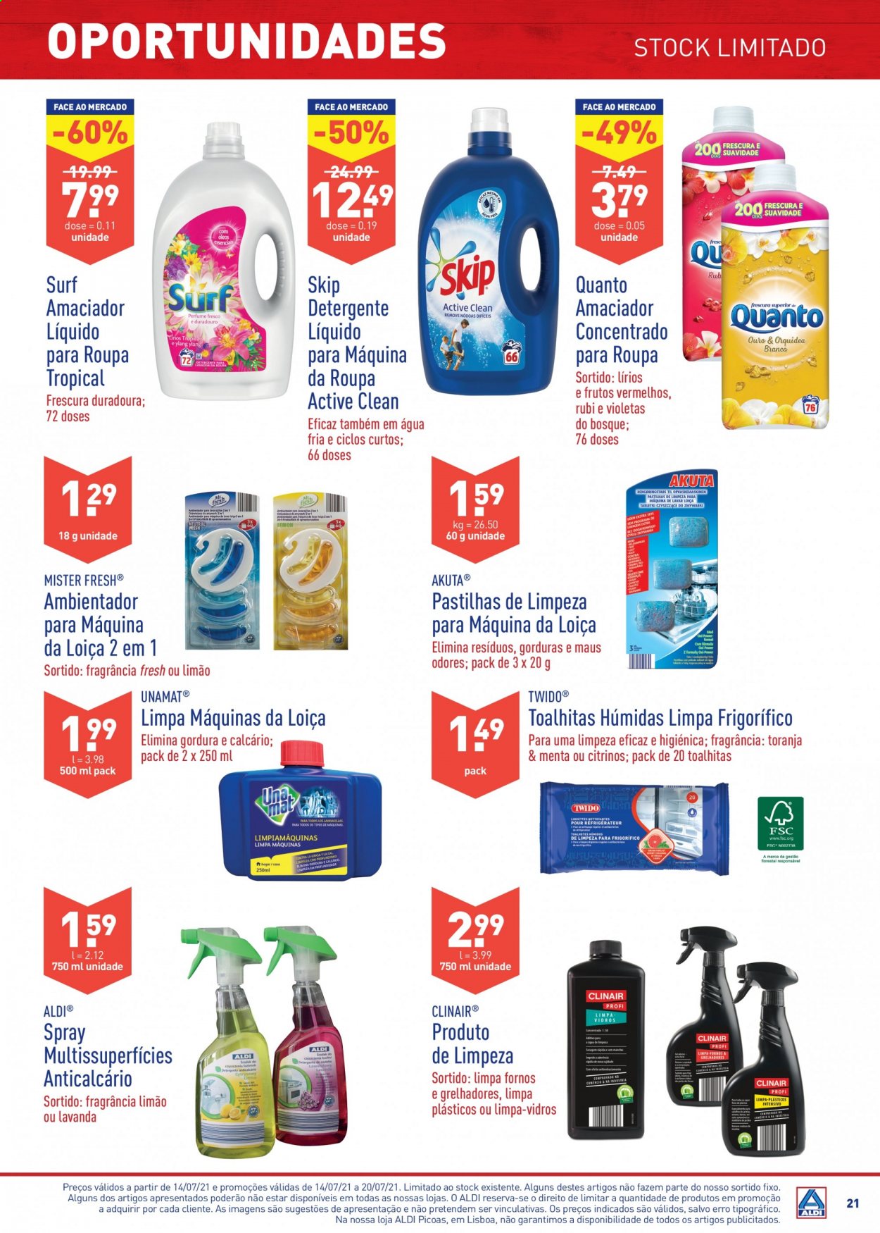 Folheto Aldi - 14.7.2021 - 20.7.2021. Página 21