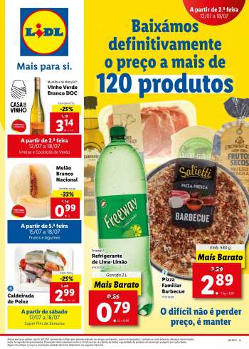 Folheto Lidl - 12.7.2021 - 18.7.2021.