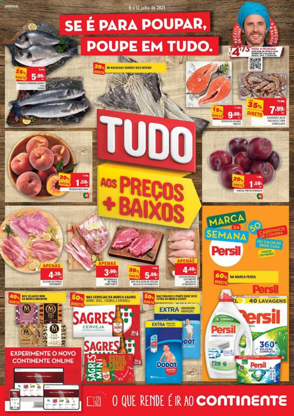 Folheto Continente Bom Dia - 6.7.2021 - 12.7.2021. Página 1