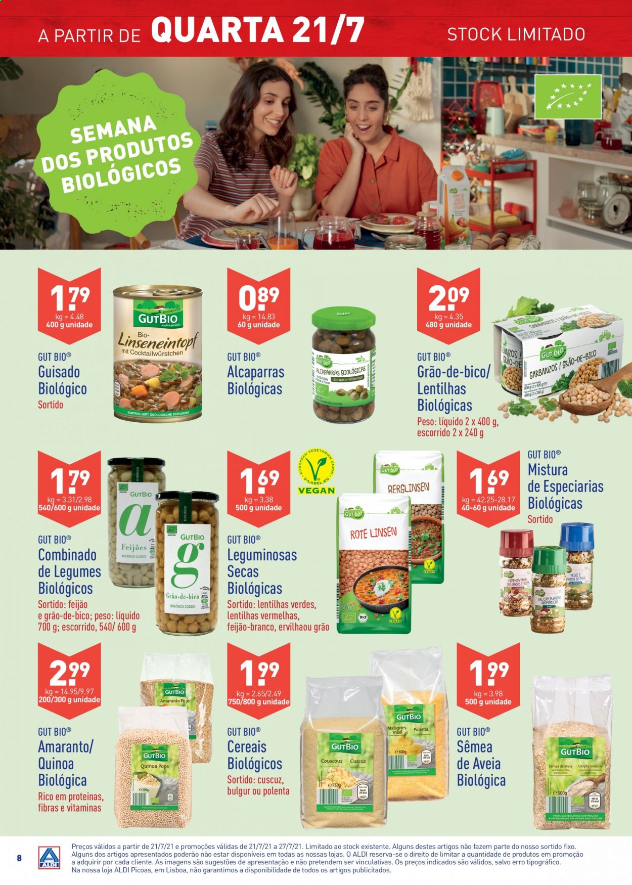 Folheto Aldi - 21.7.2021 - 27.7.2021. Página 8