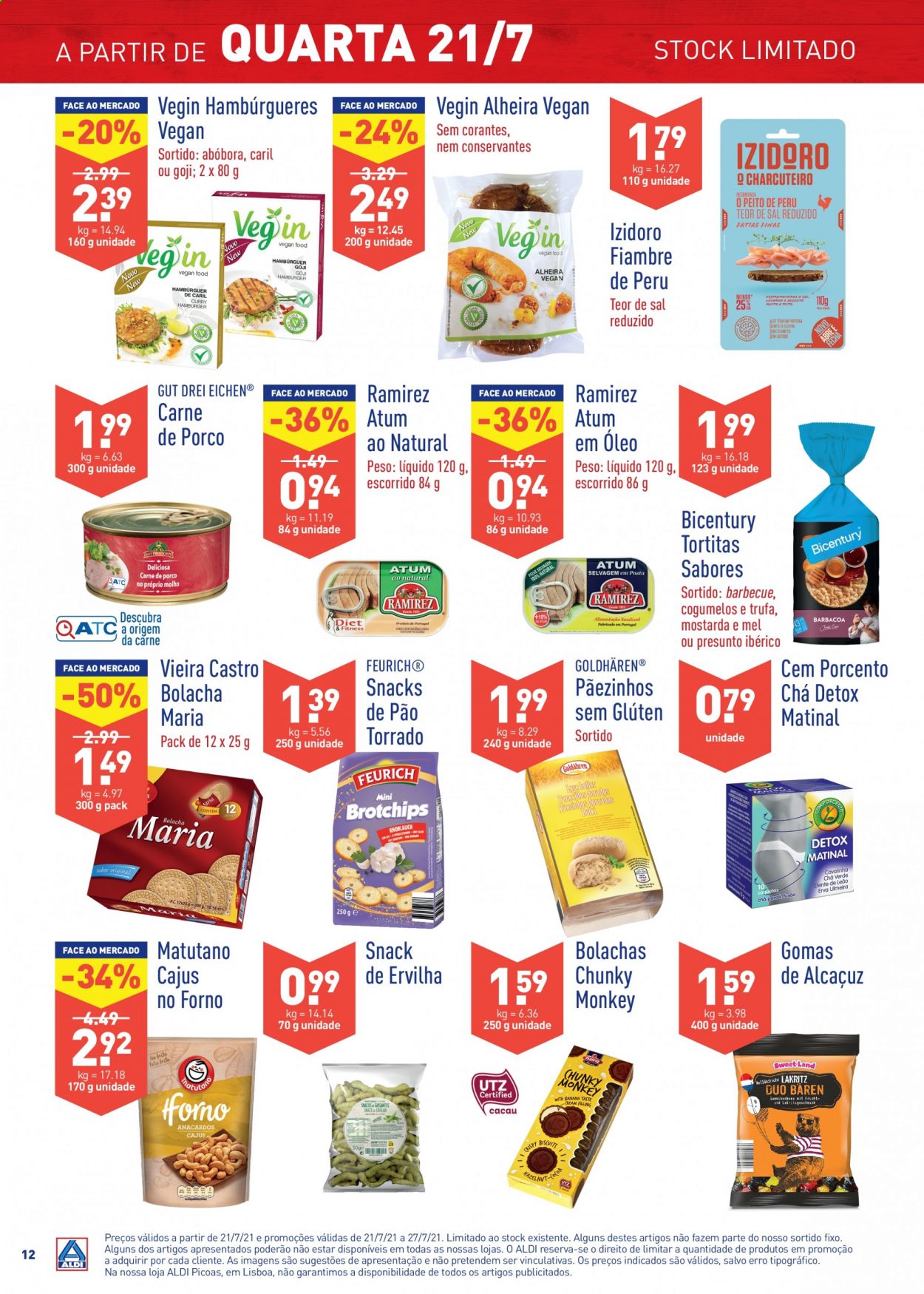 Folheto Aldi - 21.7.2021 - 27.7.2021. Página 12