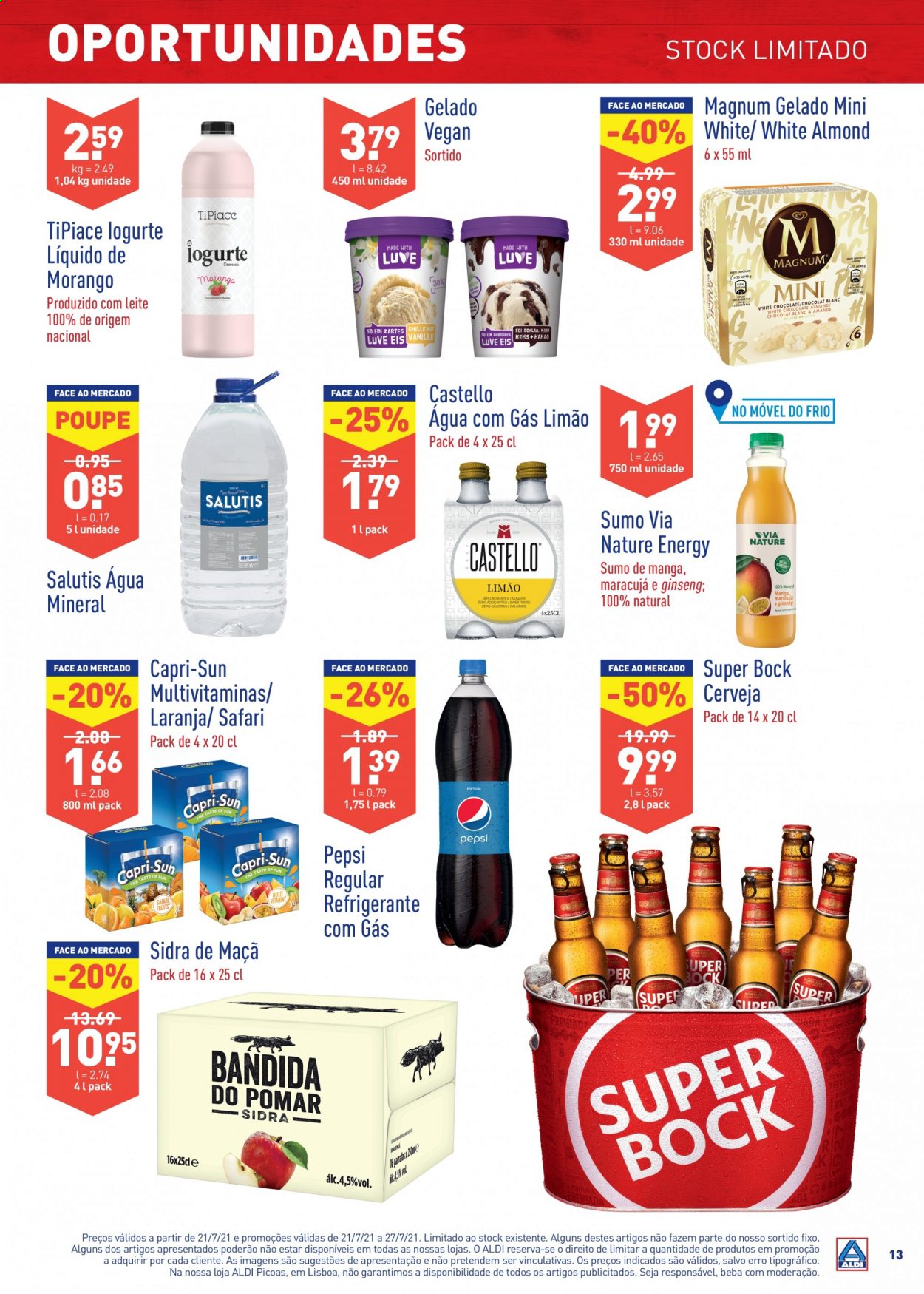 Folheto Aldi - 21.7.2021 - 27.7.2021. Página 13