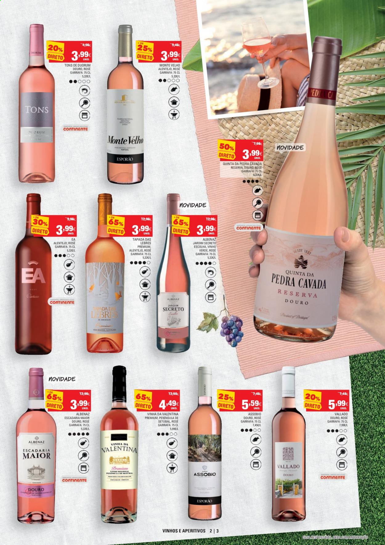 thumbnail - Folheto Continente - 20.7.2021 - 1.8.2021 - Produtos em promoção - aperitivos, vinho, vinho verde, garrafa. Página 3.