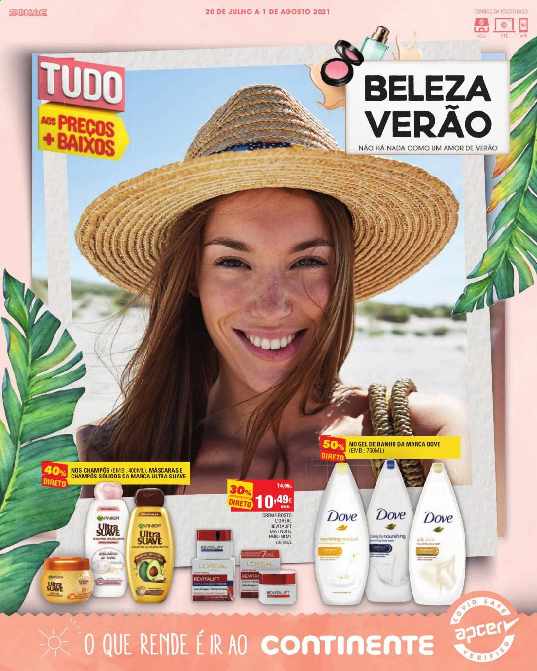 Folheto Continente Modelo - 20.7.2021 - 1.8.2021. Página 1