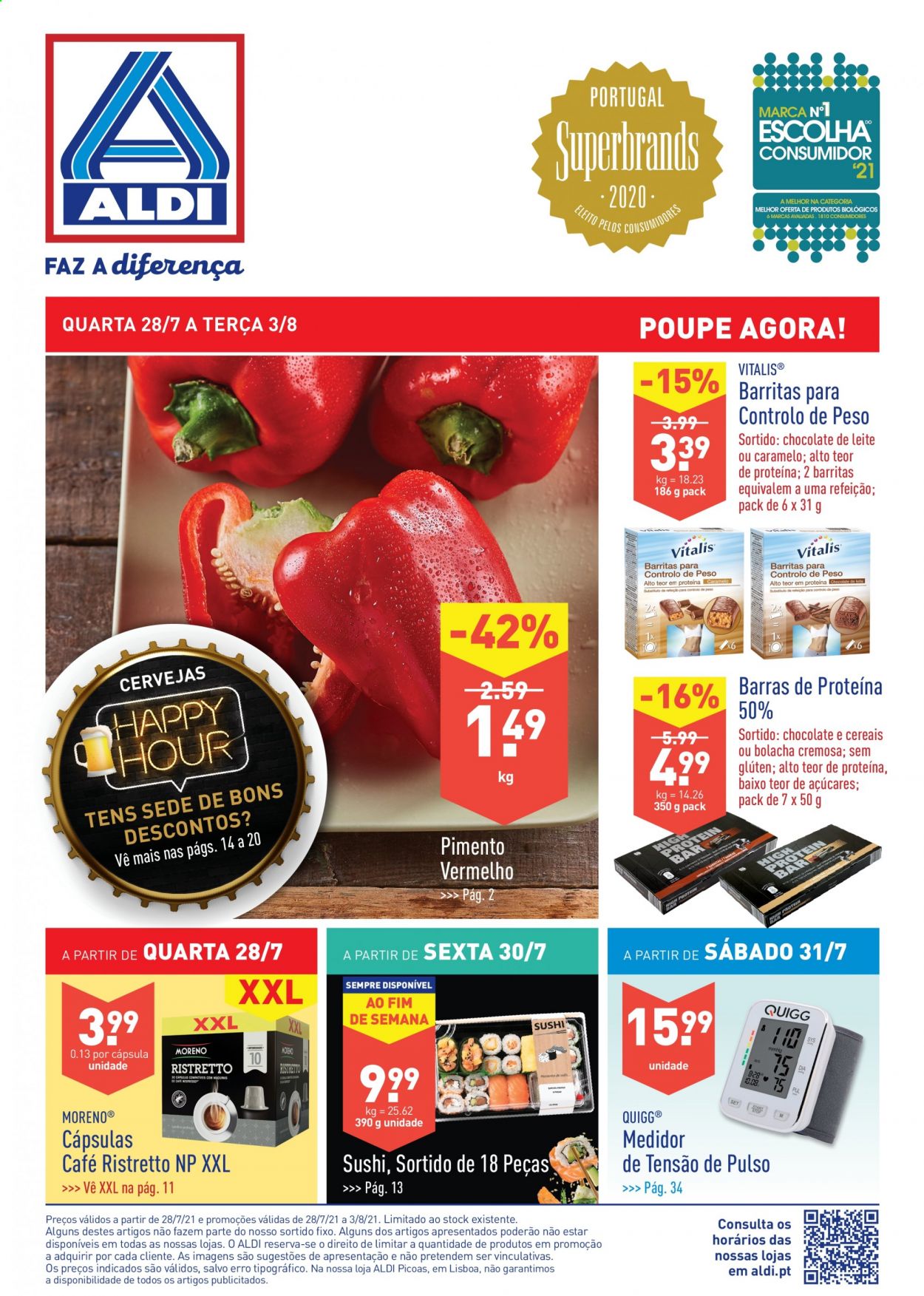 Folheto Aldi - 28.7.2021 - 3.8.2021. Página 1
