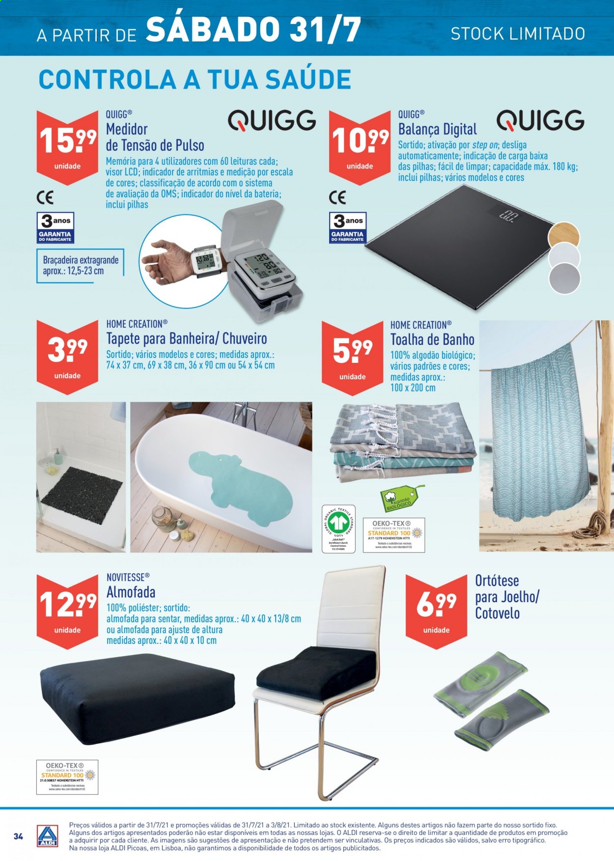 Folheto Aldi - 28.7.2021 - 3.8.2021. Página 34