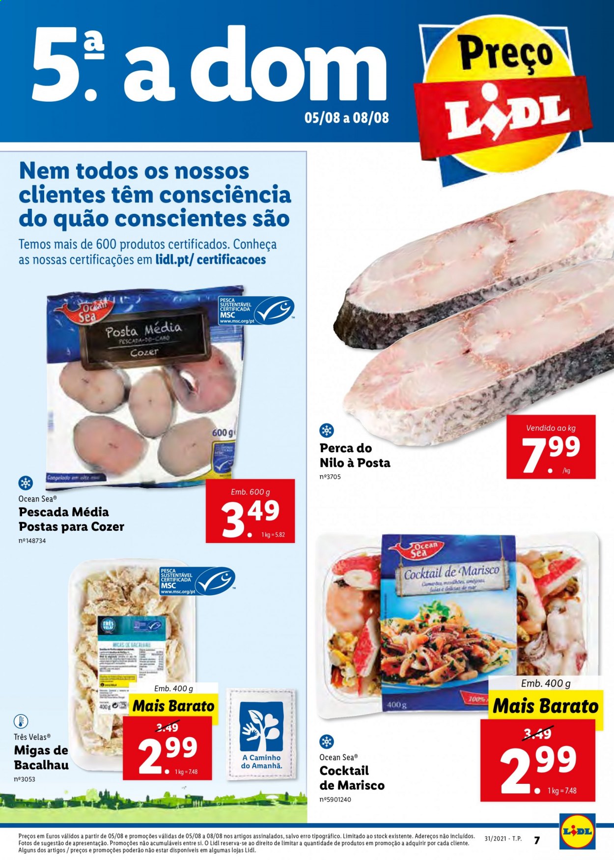Folheto Lidl - 2.8.2021 - 8.8.2021. Página 7