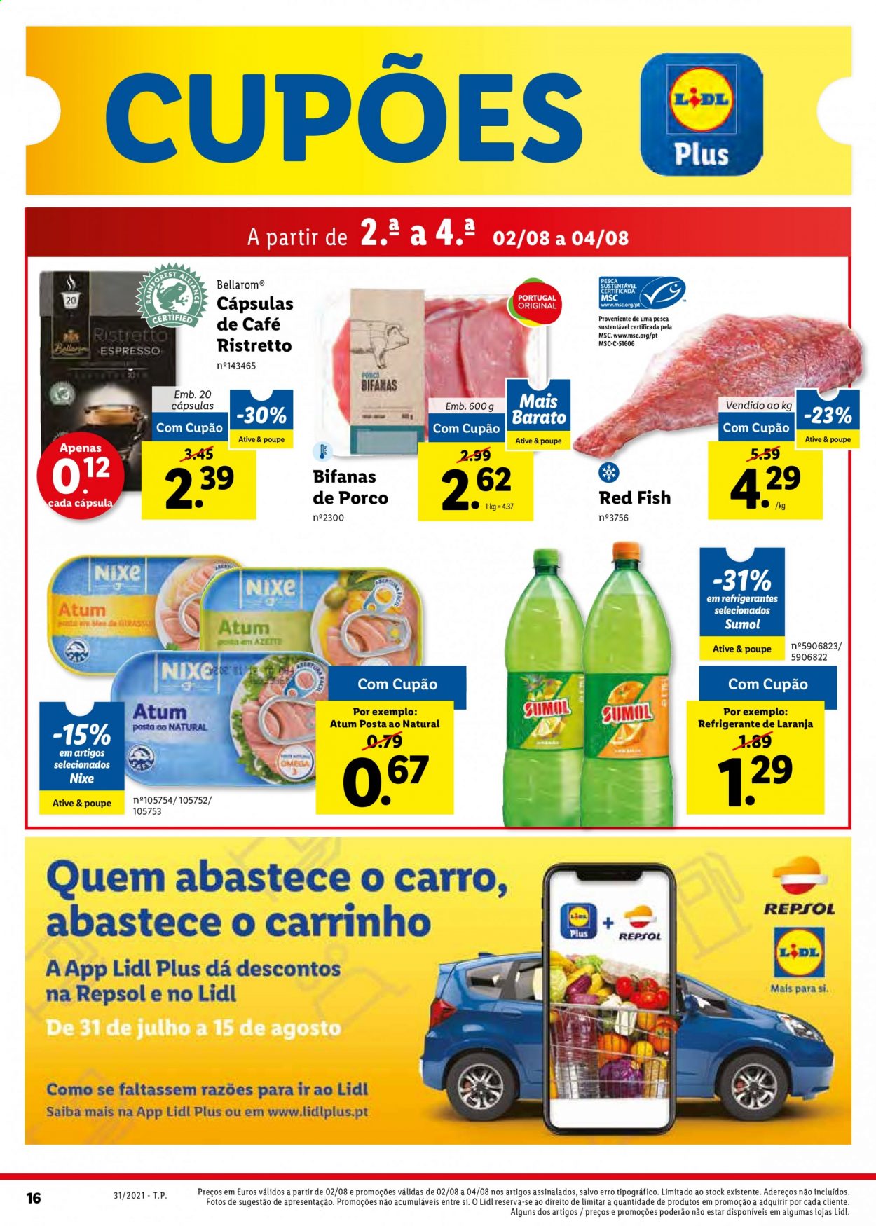 Folheto Lidl - 2.8.2021 - 8.8.2021. Página 16