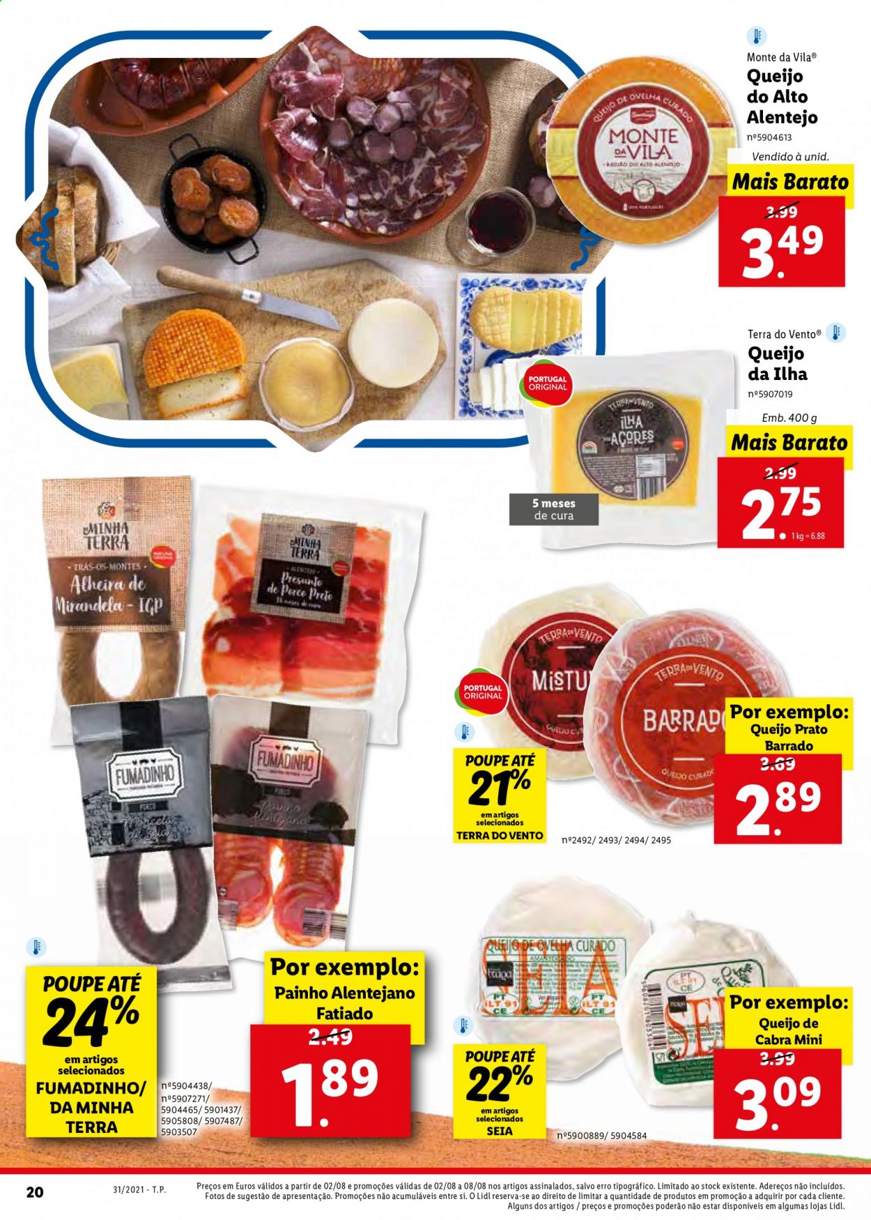 Folheto Lidl - 2.8.2021 - 8.8.2021. Página 20