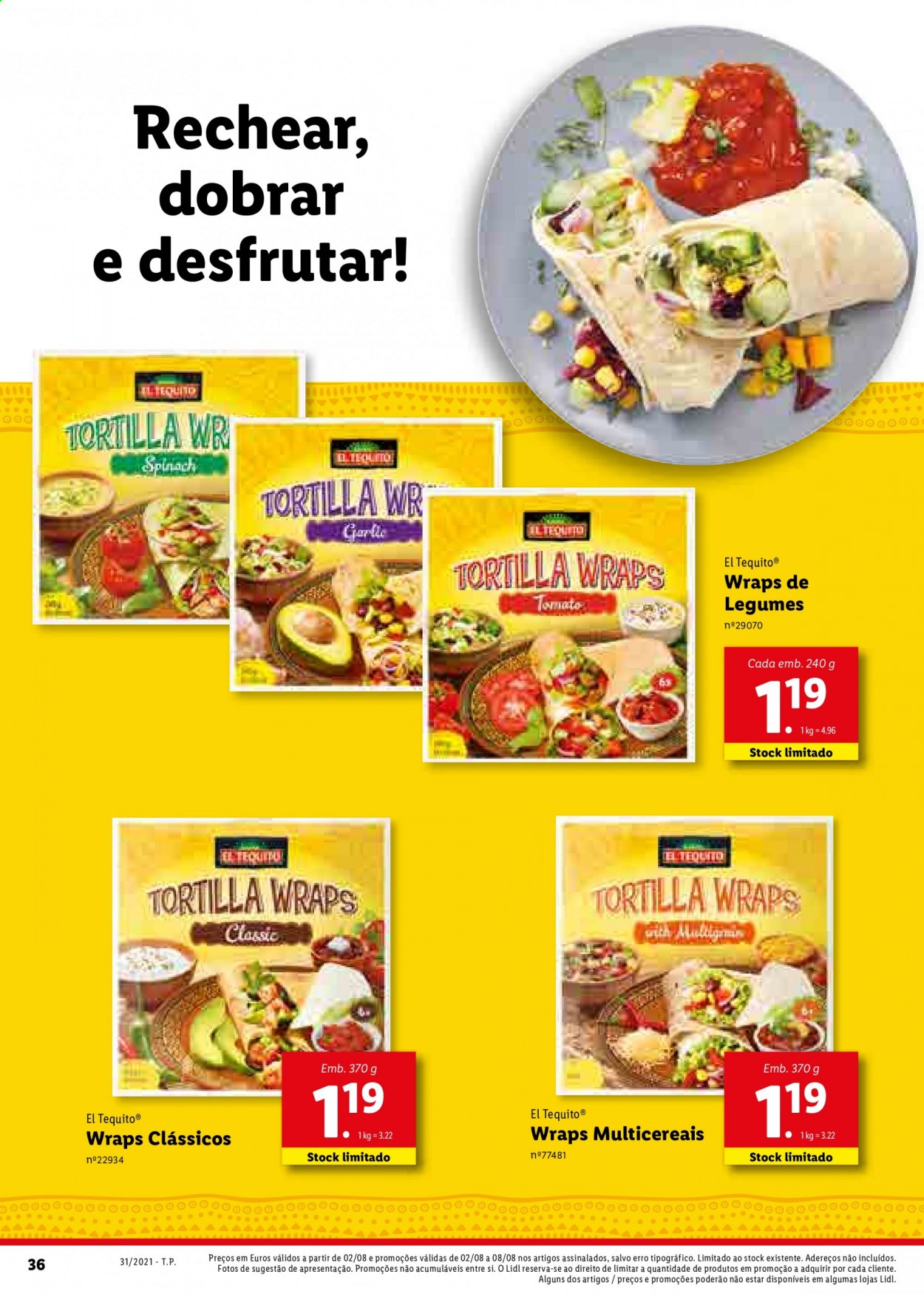 Folheto Lidl - 2.8.2021 - 8.8.2021. Página 36