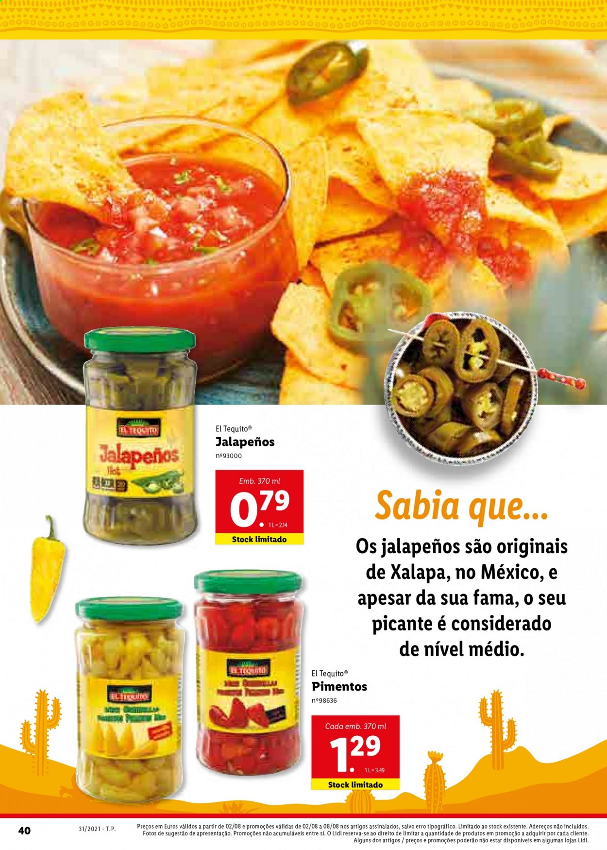 Folheto Lidl - 2.8.2021 - 8.8.2021. Página 40
